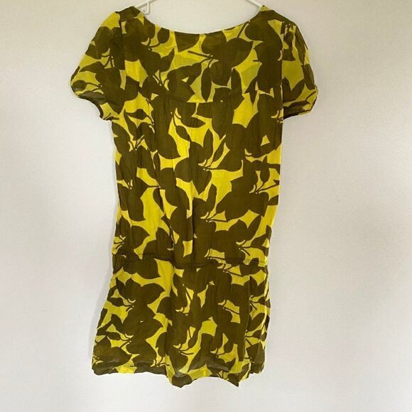 French Connection Printed Drawstring Waist Mini Shirt Dress Size 10 - Picture 7 of 7